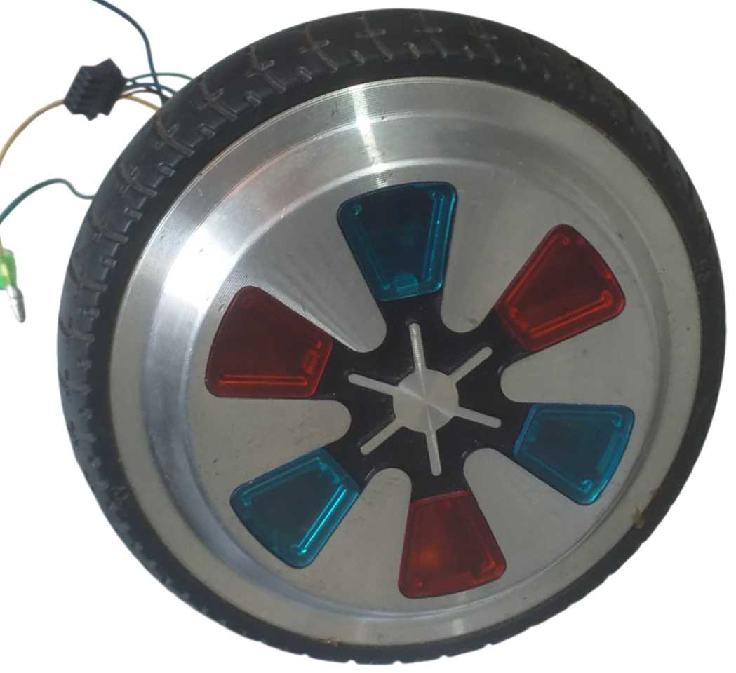 Roda Motor Hoverboard 4.5 Alumínio - Led - 250w - 8nm - 36v