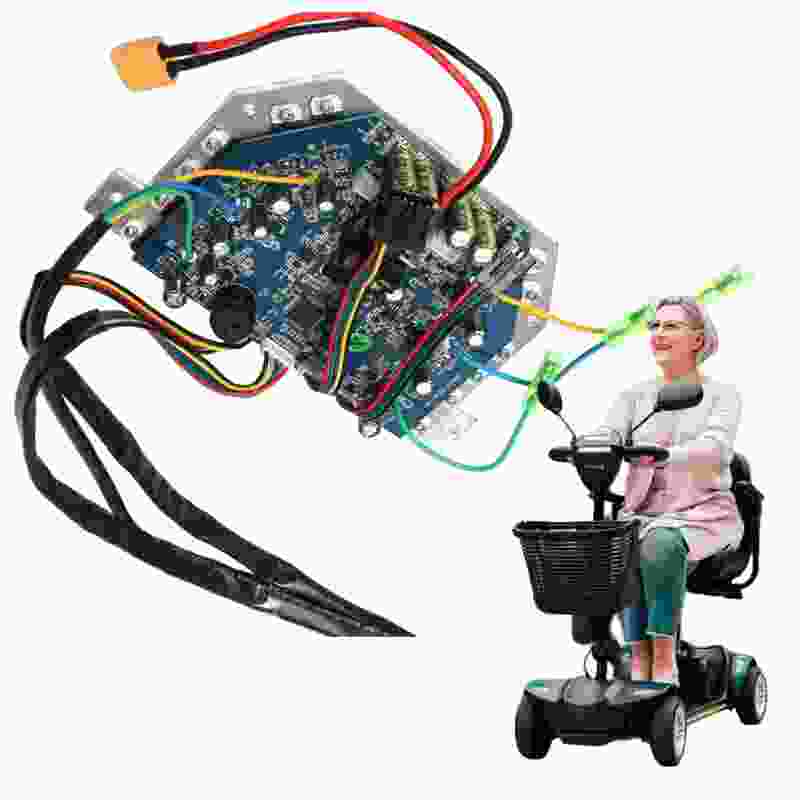 Módulo Controlador Bldc 36v 350w 2 Motores - Comando Pedal Foto mini 7