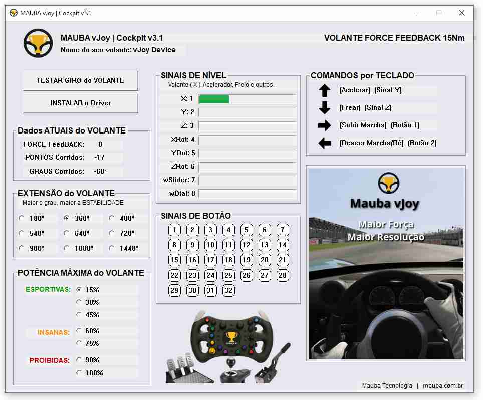Volante Direct Drive 15nm Diy Em 10 Minutos - Módulo 36v Usb Foto mini 4