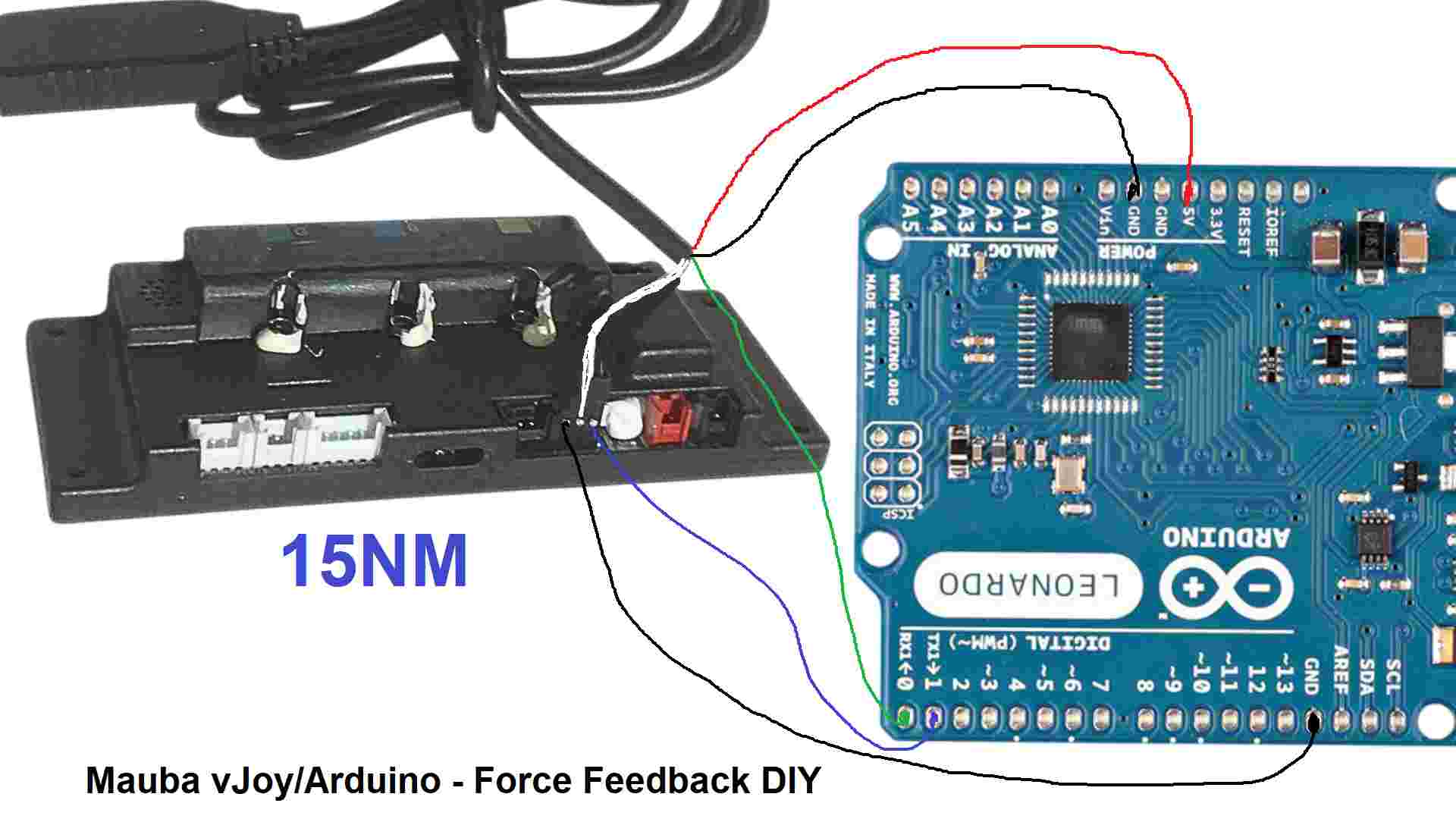 Volante Force Feedback 15nm Diy Motor Hoverboard- Módulo Usb - Foto mini 6