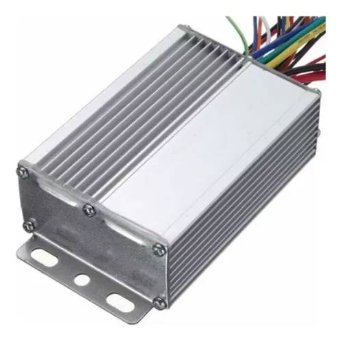 Modulo Controlador Bicicleta Elétrica 350w 36v/48v Prateado Foto 1 Modulo Controlador Bicicleta Elétrica 350w 36v/48v Prateado Foto 1